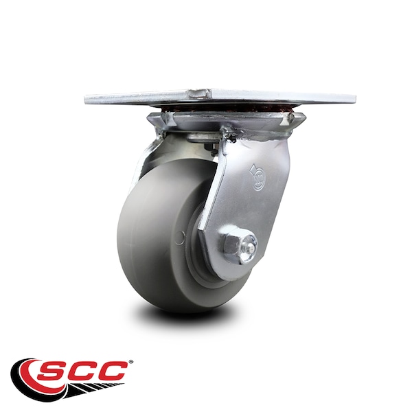 4 Inch Heavy Duty Top Plate Thermoplastic Swivel Caster with Roller Bearing SCC